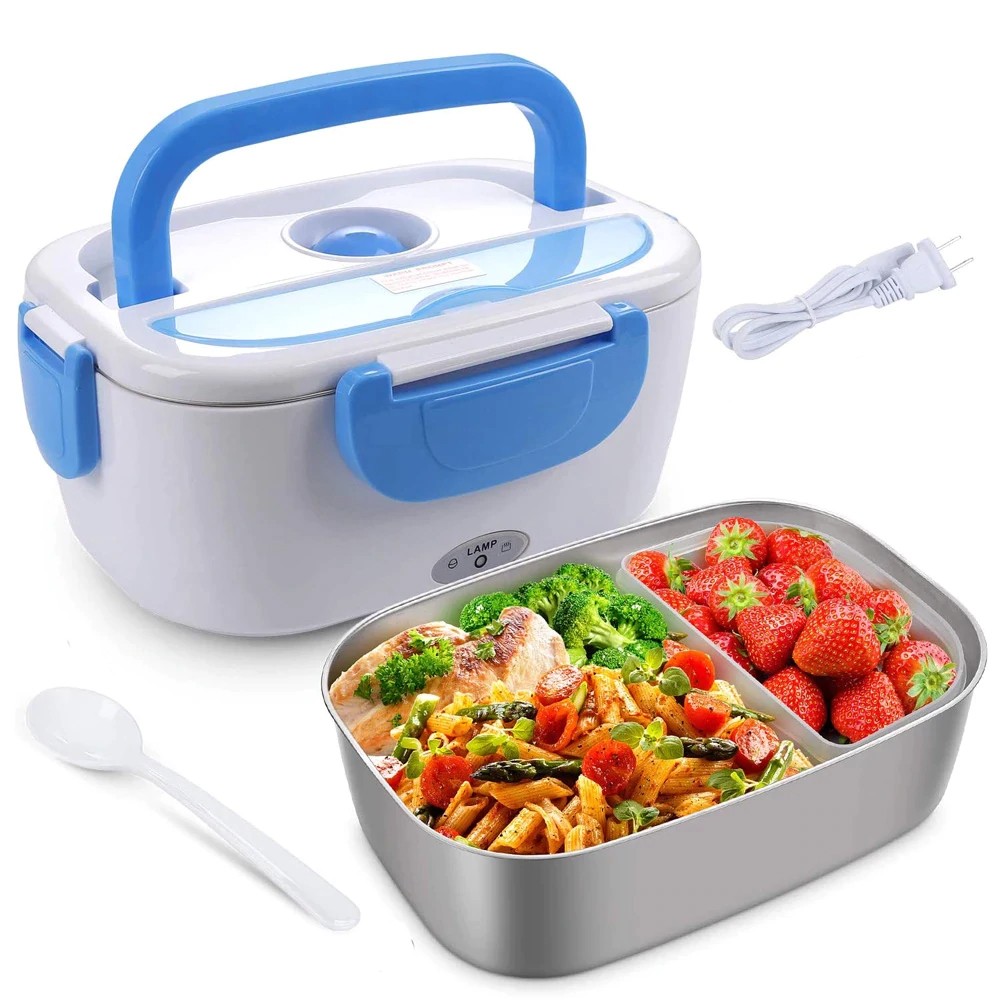 Cutie electrica incalzire pranz, lunch box multifunctional, 2 compartimente, 1 L, RESIGILAT - imagine 8